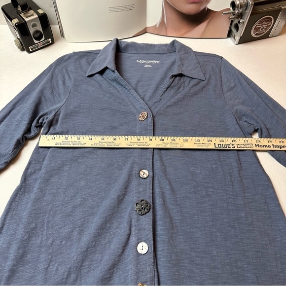 Soft Surroundings button up lagenlook - Picture 4 of 9